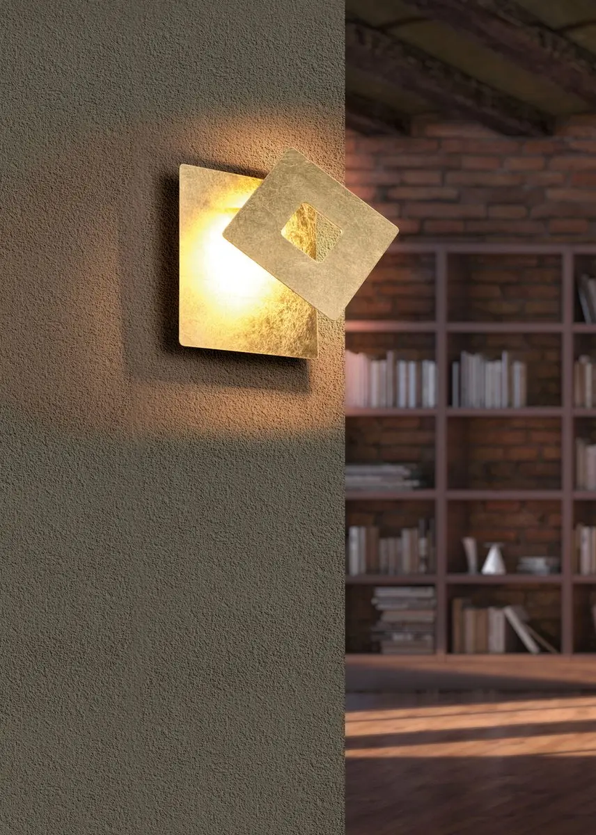 Trio Leano LED Wandlamp 6W - Goud - afbeelding 3 van 6