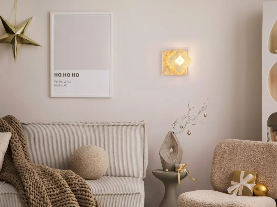 Trio Leano LED Wandlamp 6W - Goud - afbeelding 4 van 6