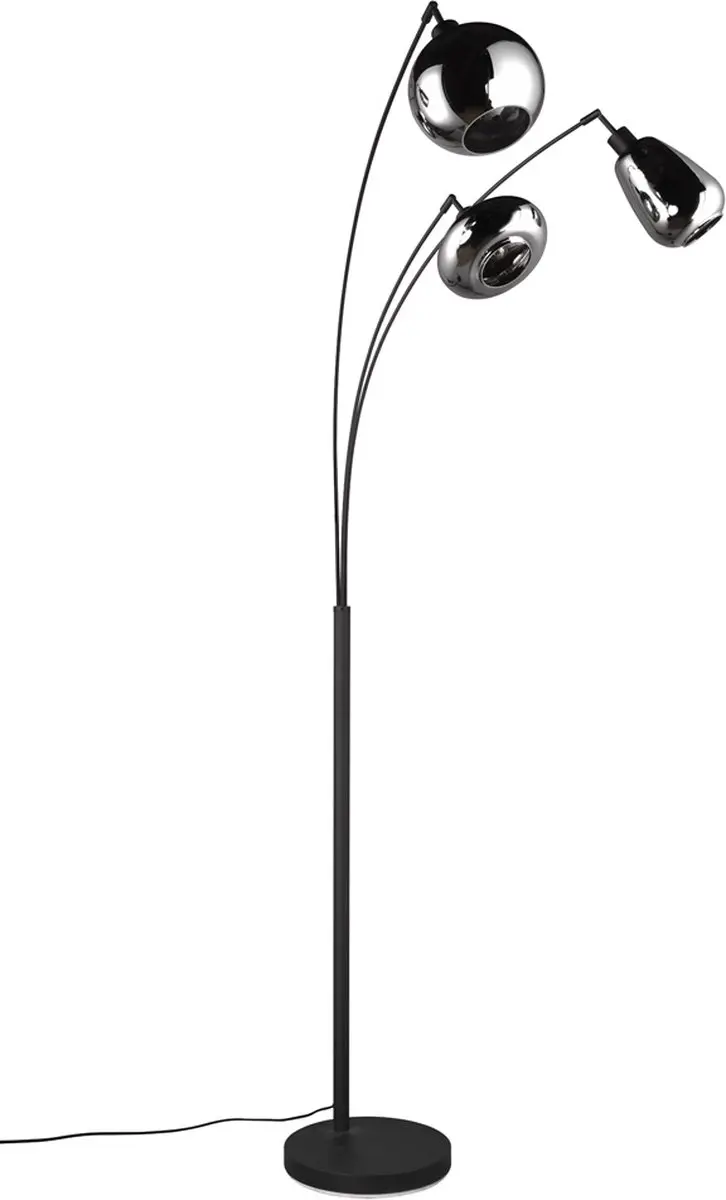 TRIO Lumina Vloerlamp 3x E14 - Zwart - afbeelding 6 van 6