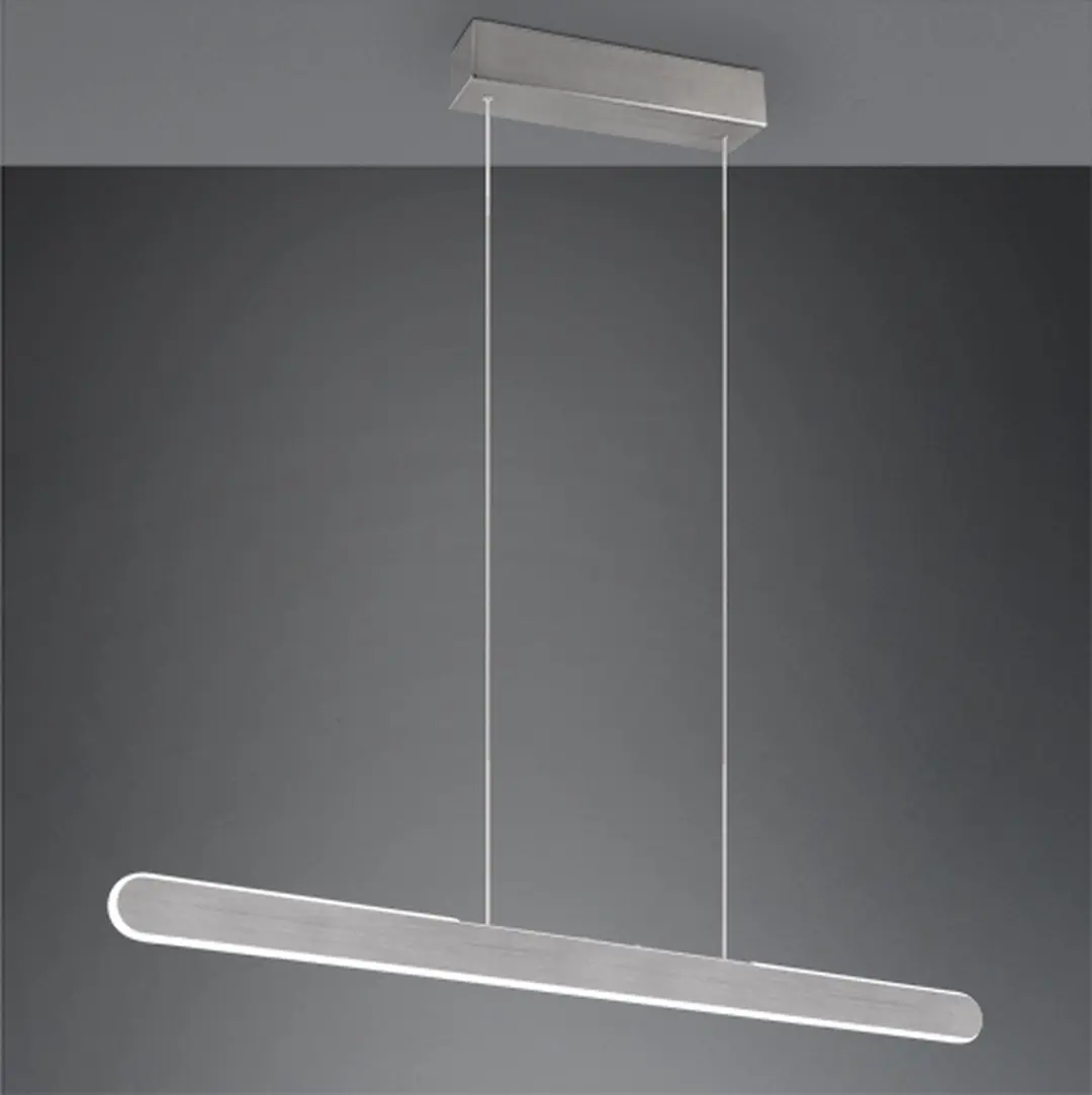 Trio Helios LED Hanglamp - 28W - Geborsteld Aluminium - afbeelding 3 van 4