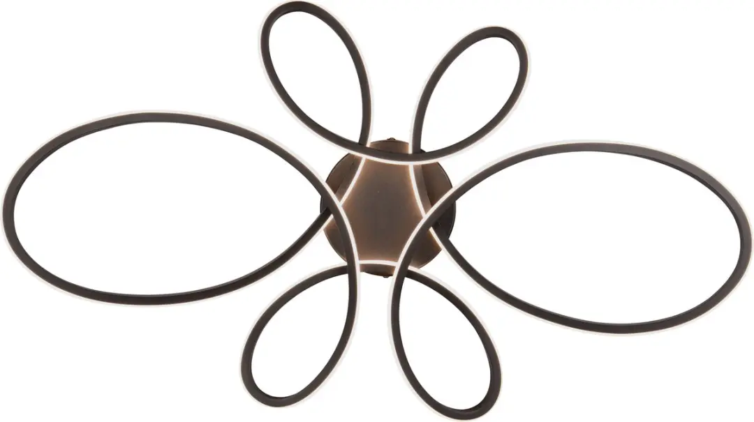 Trio Fly 645619132 Plafondlamp - Zwart Mat - afbeelding 2 van 3