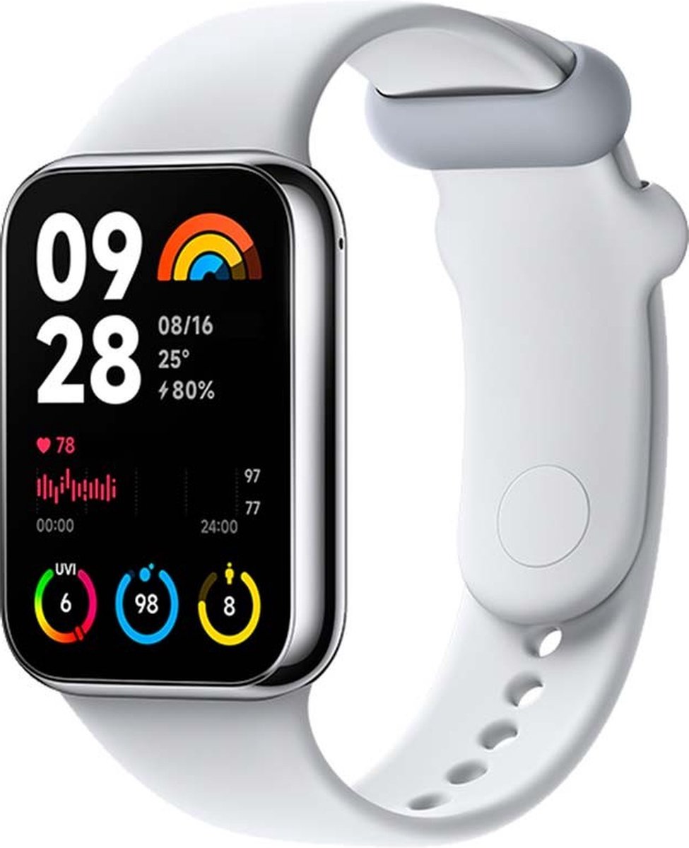 Xiaomi Smart Band 8 Pro - Met GPS - Smartwatch - EU Versie - Zilver (Grijs)