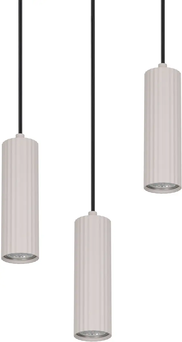 Trio Soka Hanglamp 3-lamps GU10 - Grijs - afbeelding 3 van 5