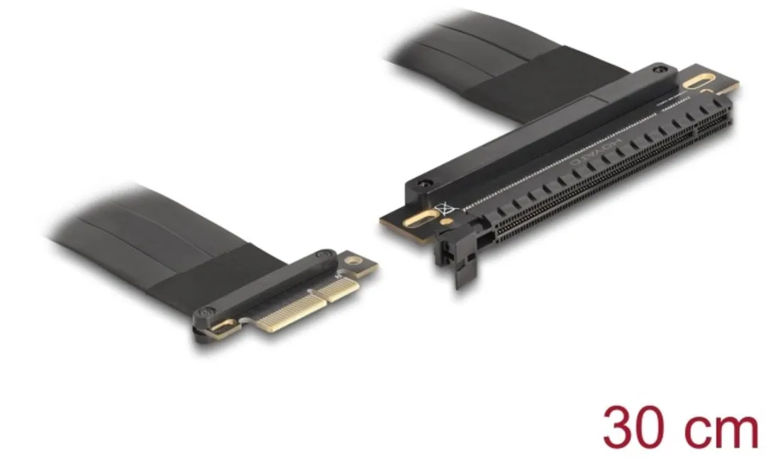 Delock PCIe 3.0 x4 naar x16 Riserkaart 30cm