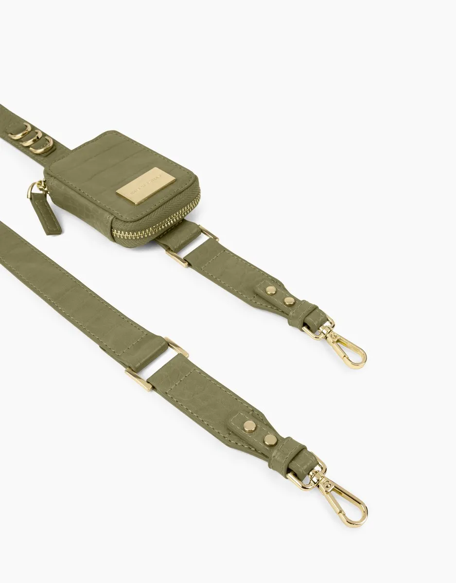 iDeal of Sweden Atelier Necklace iPhone 11 Pro/XS/X - Sage Croco - afbeelding 5 van 6