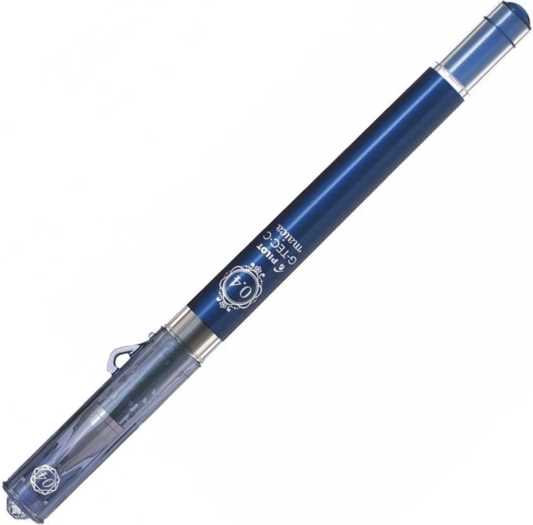 Pilot Gelpen Maica Hi-Tec 0.4mm - Zwart/blauw
