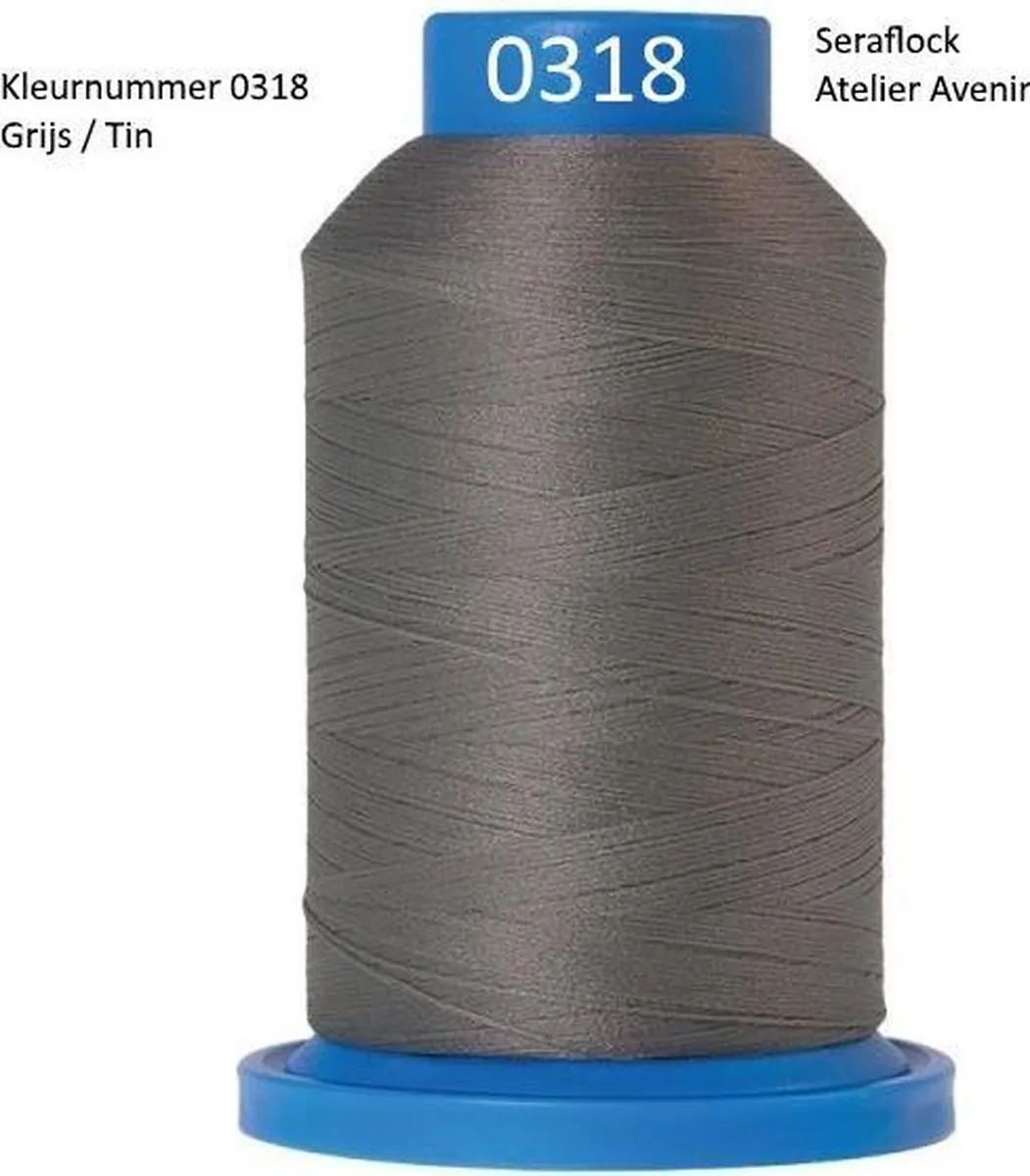 Amann Mettler Seraflock 1000mt Lockgaren - Grijs