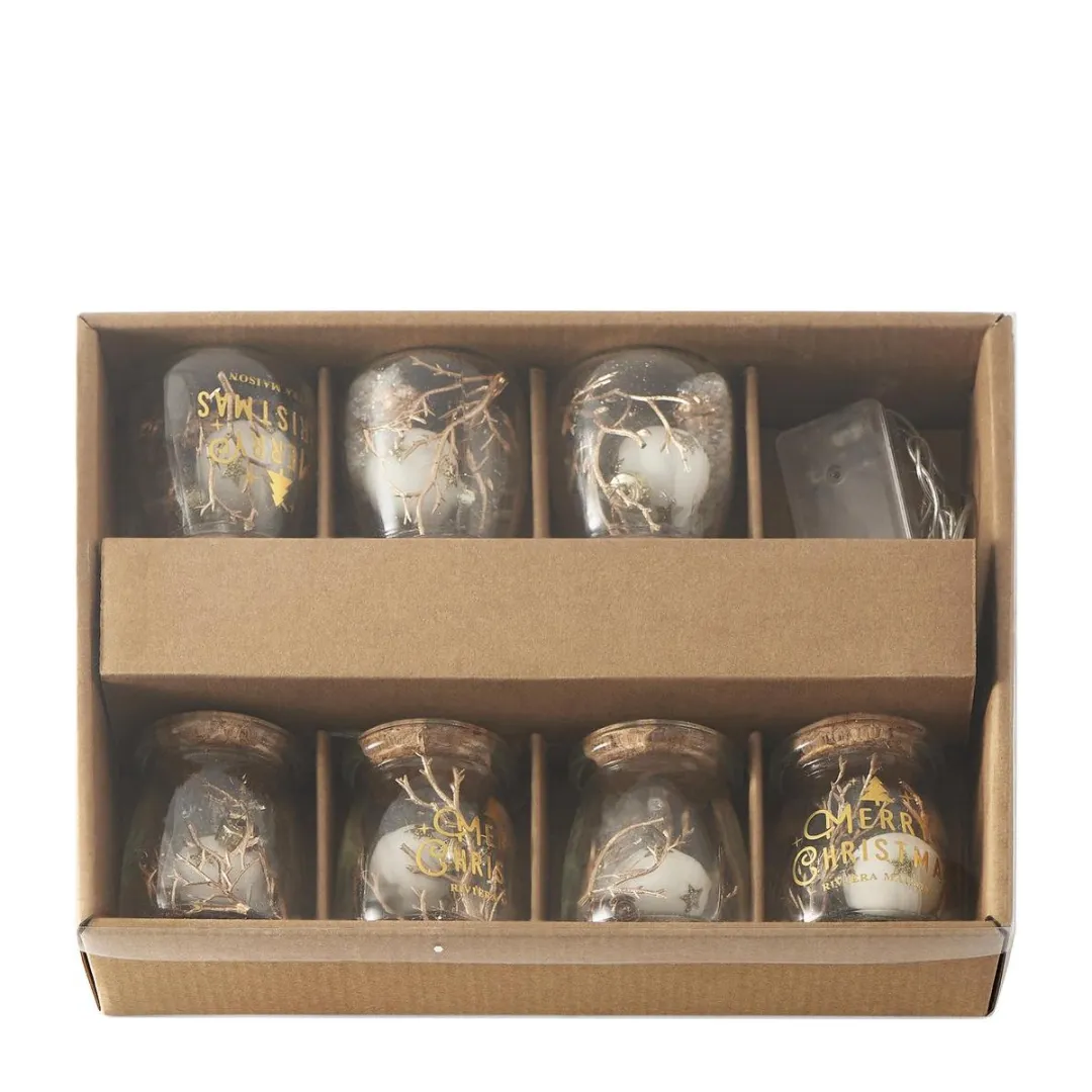 Rivièra Maison Merry Christmas String Of Lights - Lichtsnoer - Glas - Wit/Groen