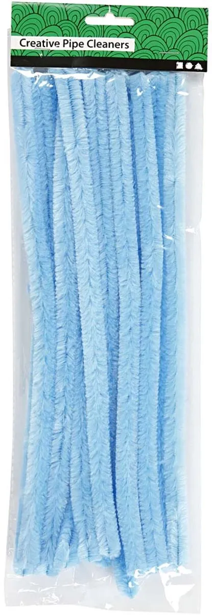 Creativ Company Chenilledraad Blauw 15mm - 15 Stuks