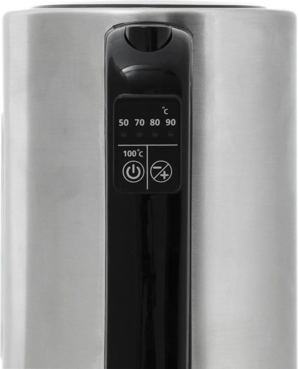 Inventum HW817D Waterkoker 1,7L - 2200W - Roestvrijstaal/Zwart