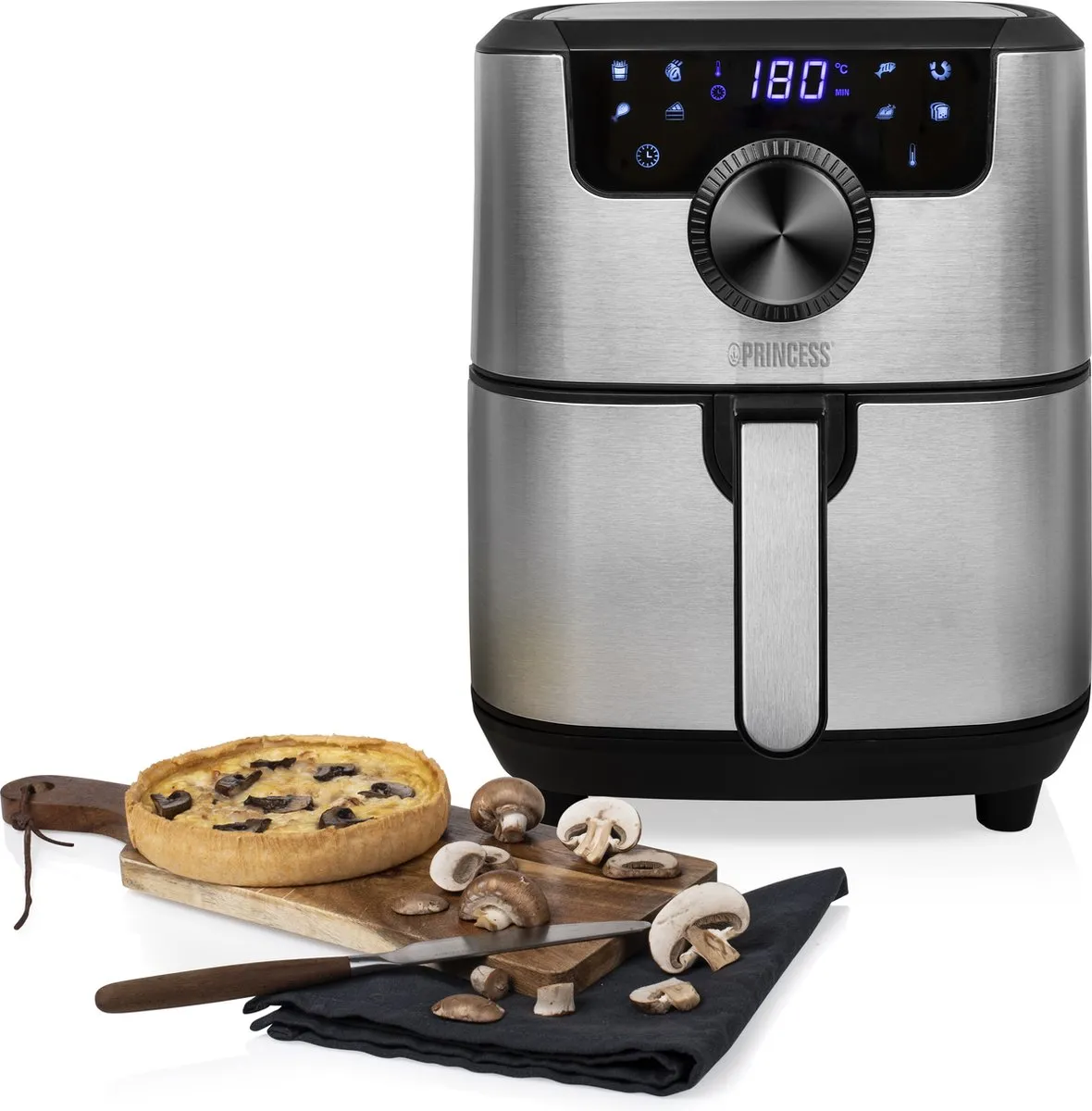 Princess Digitale Airfryer Deluxe 182033 - 1500W - 4.5L - 10 Programma's