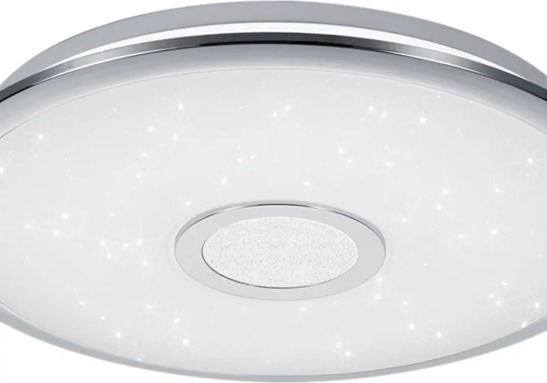 Trio Osaka LED Plafondlamp - 3100lm - Chroom - afbeelding 5 van 6