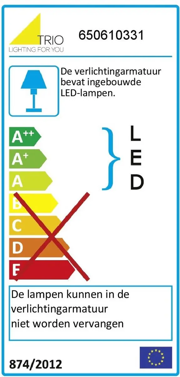 TRIO ZAGROS - Inbouwverlichting - Wit mat - SMD LED - Binnenverlichting - afbeelding 2 van 2