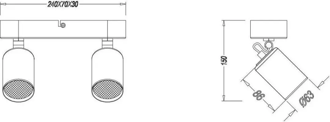 Trio Pago Plafondspot 803500232 - Zwart - afbeelding 4 van 6