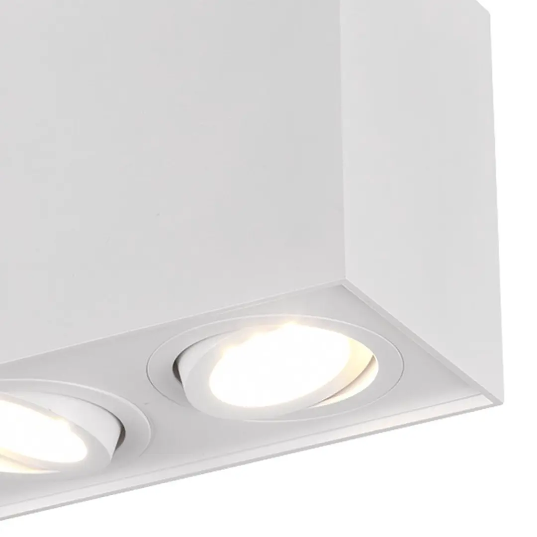 Trio Biscuit 613000231 Plafondlamp - 2x GU10 - Wit - afbeelding 5 van 6