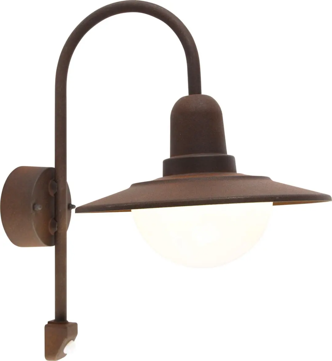 Trio Norman Buitenwandlamp - IP44 - Roestkleur - afbeelding 3 van 6