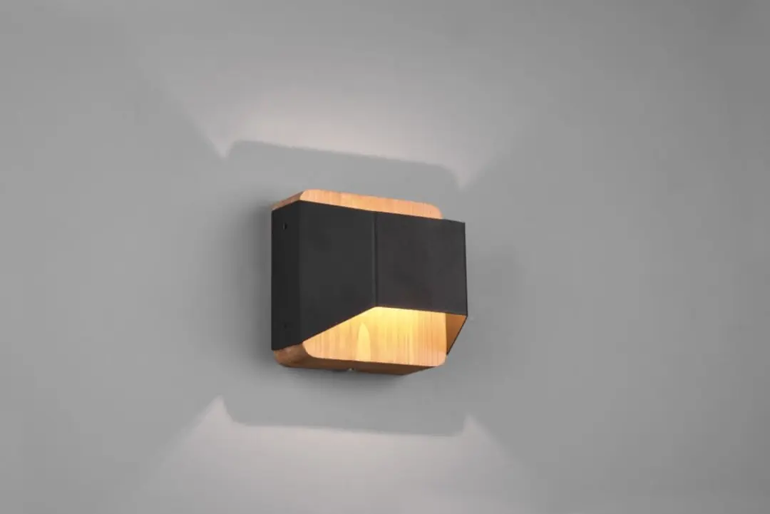 Trio Arino LED Wandlamp 4,3W - Zwart Mat - afbeelding 5 van 6