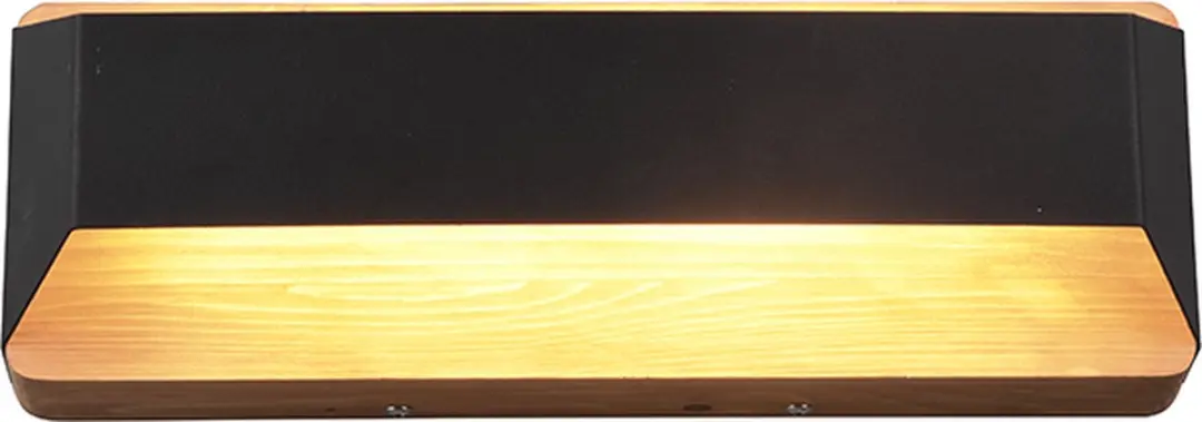 Trio Arino LED Wandlamp 3000K - Zwart Mat - afbeelding 3 van 6