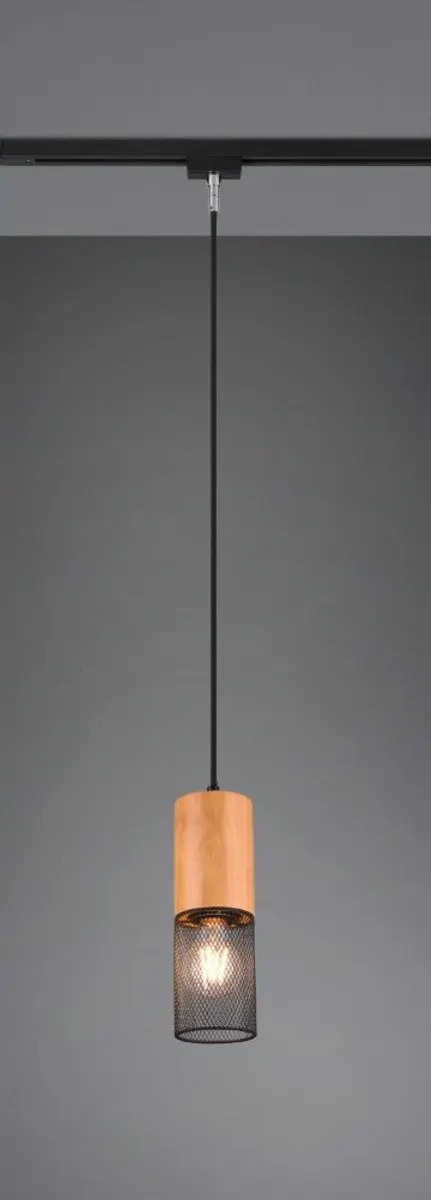 LED Railverlichting - Hanglamp - DUOLINE - 2 Fase - E27 Fitting - Rond - Mat Zwart - Aluminium - afbeelding 3 van 6