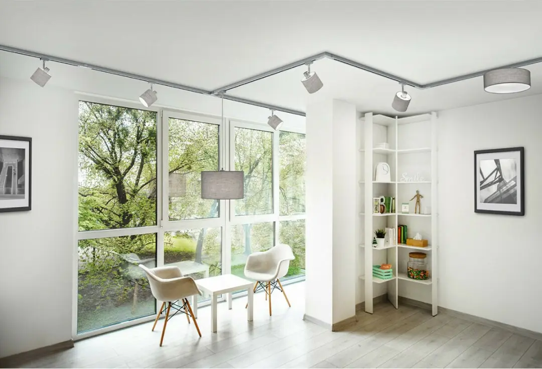 LED Railverlichting - Hanglamp - DUOLINE - 2 Fase - E27 Fitting - Rond - Mat Zwart - Aluminium - afbeelding 6 van 6