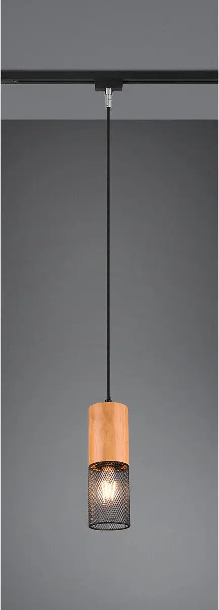 LED Railverlichting - Hanglamp - DUOLINE - 2 Fase - E27 Fitting - Rond - Mat Zwart - Aluminium - afbeelding 2 van 6