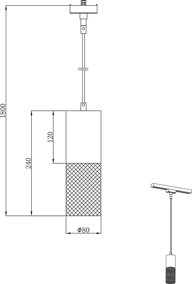 LED Railverlichting - Hanglamp - DUOLINE - 2 Fase - E27 Fitting - Rond - Mat Zwart - Aluminium - afbeelding 5 van 6