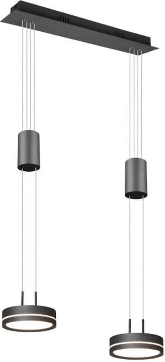 Trio Franklin - Hanglamp - Antraciet - afbeelding 2 van 2