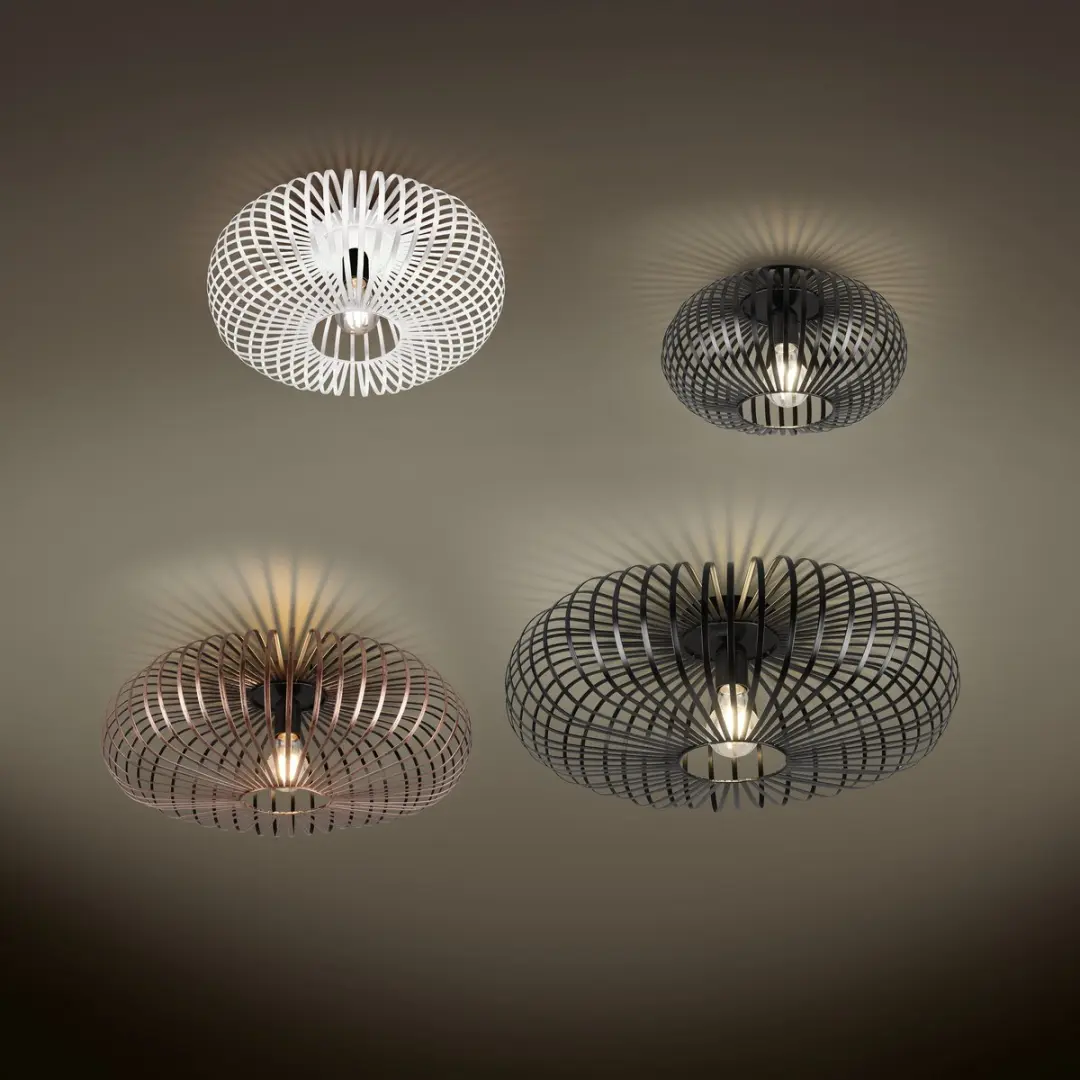Trio Johann Plafondlamp - Zwart Mat - Ø50cm - afbeelding 5 van 6