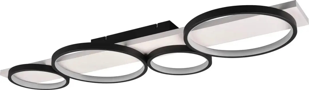 Plafondlamp Trio Leuchten Medera zwart