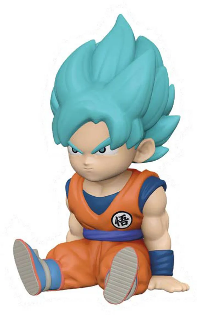 Plastoy Dragon Ball Son Goku Super Saiyan Spaarpot - Blauw/Oranje