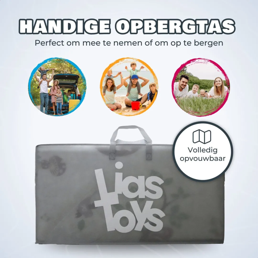 LiasToys Speelmat Foam 200x150cm - Dubbelzijdig Opvouwbaar