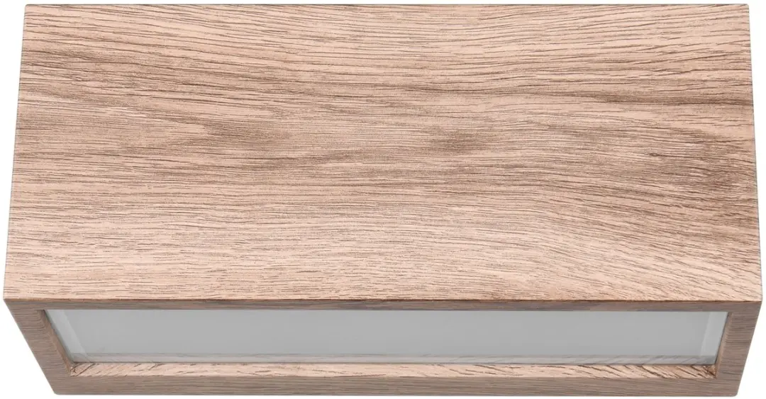 TRIO Mayenne Buitenwandlamp - 2x E14 - IP44 - Houtlook - afbeelding 3 van 6