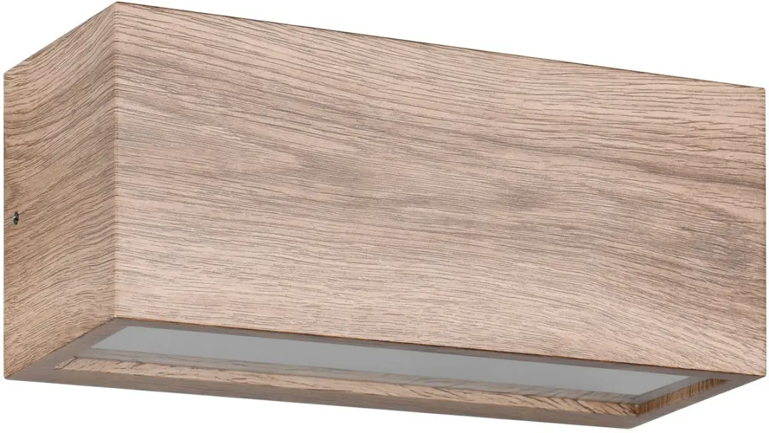 TRIO Mayenne Buitenwandlamp - 2x E14 - IP44 - Houtlook - afbeelding 6 van 6