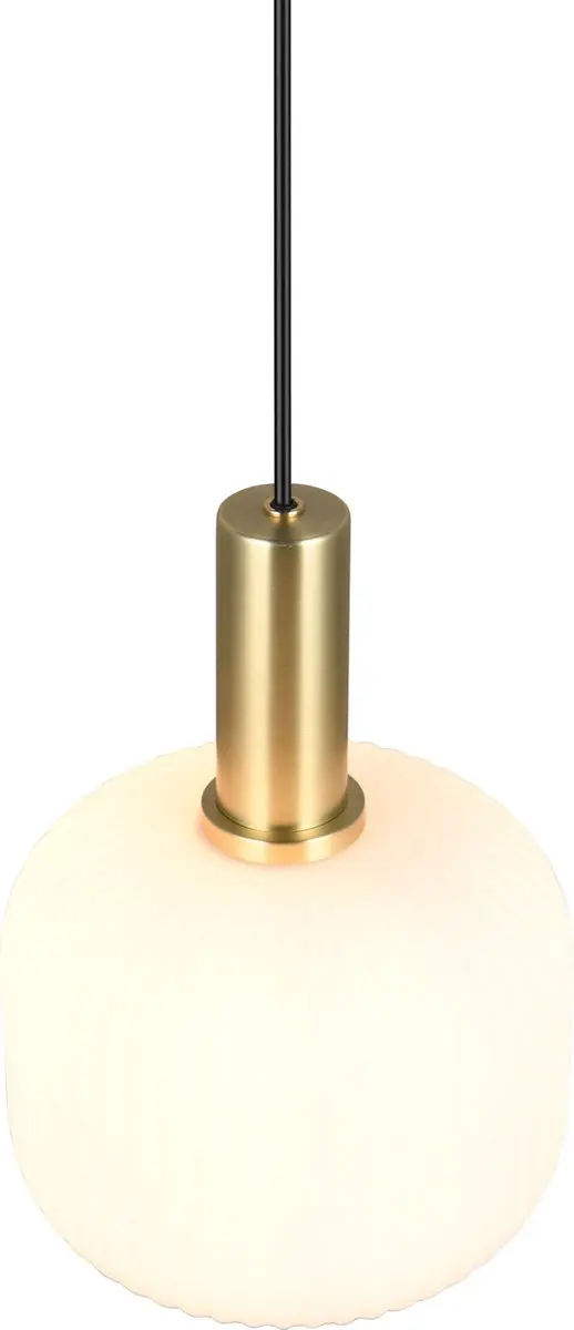 Trio Diva Hanglamp - E27 - Messing Mat - afbeelding 2 van 6