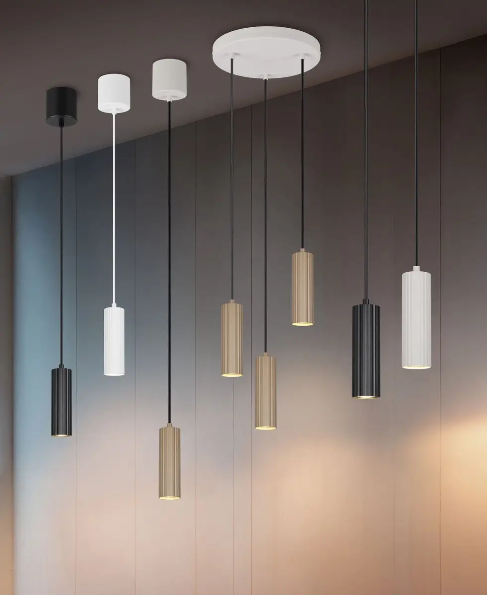 TRIO Soka 367700165 Hanglamp - Ø9cm - Mokka - afbeelding 3 van 6
