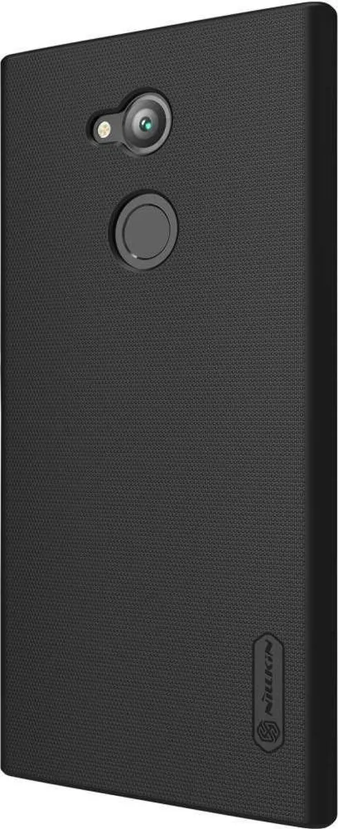 Nillkin Super Frosted Shield Backcover Sony Xperia XA2 Ultra - Zwart - afbeelding 5 van 6