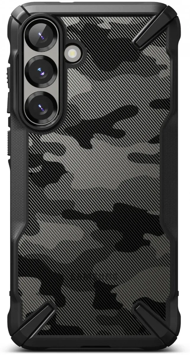 Ringke Fusion X Hoesje Samsung Galaxy S25 Plus - Camo Zwart