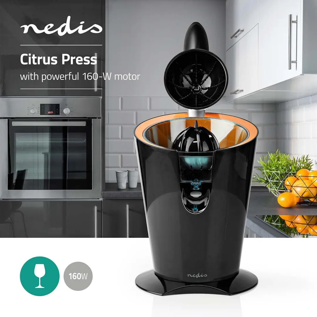 Nedis Citruspers KAJC300CBK - 160W - Oranje/Zwart