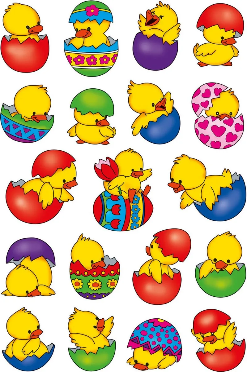 Herma Passtickers 'Kuikentje in ei' - 57 Stuks