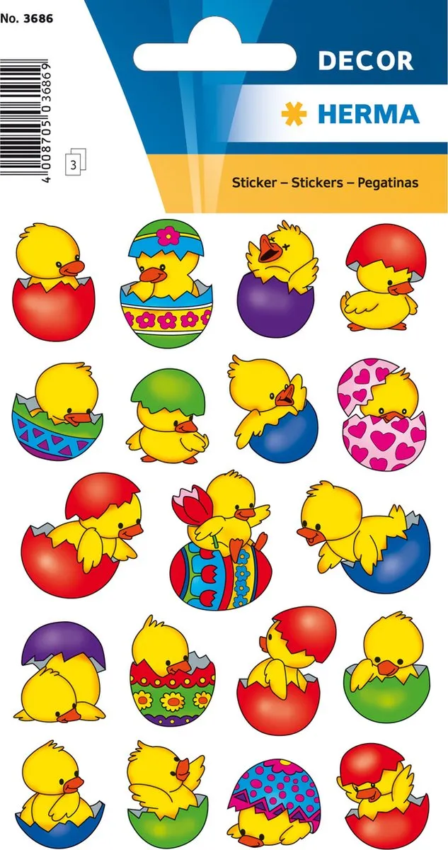 Herma Passtickers 'Kuikentje in ei'
