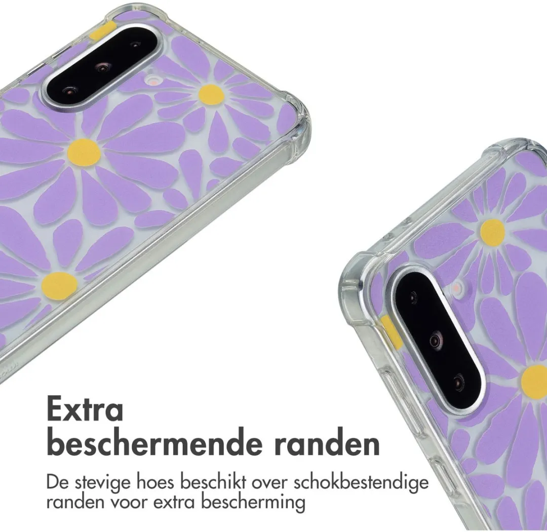 imoshiion Hoesje Samsung Galaxy A36 Tropical Violet Flowers Connect