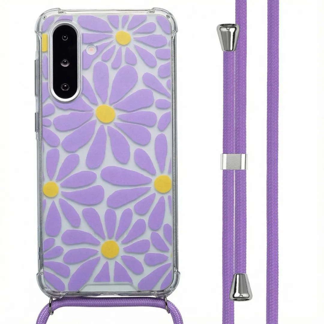 imoshiion Hoesje Samsung Galaxy A36 Tropical Violet Flowers Connect