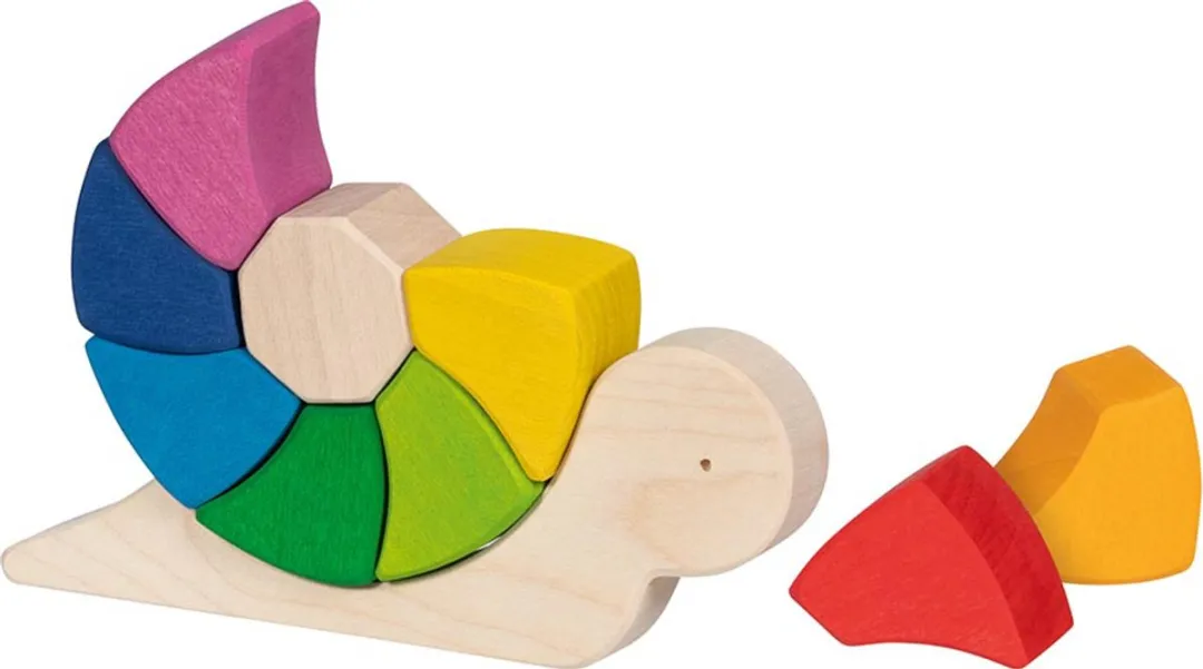 Goki Puzzle Slak - 10 Stuks Multicolor