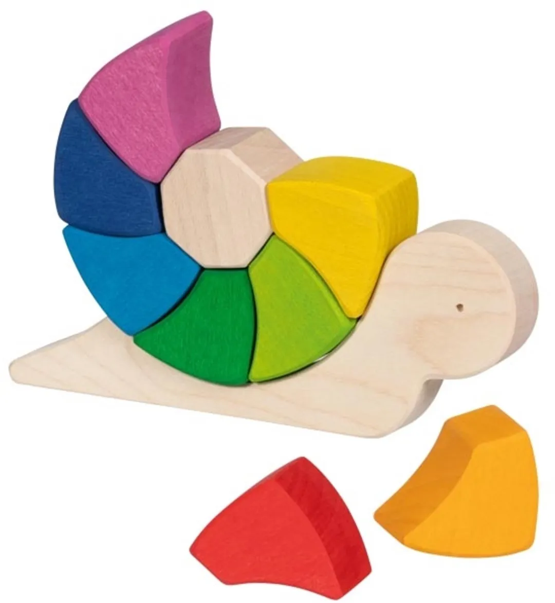 Goki Puzzle Slak - 10 Stuks Multicolor