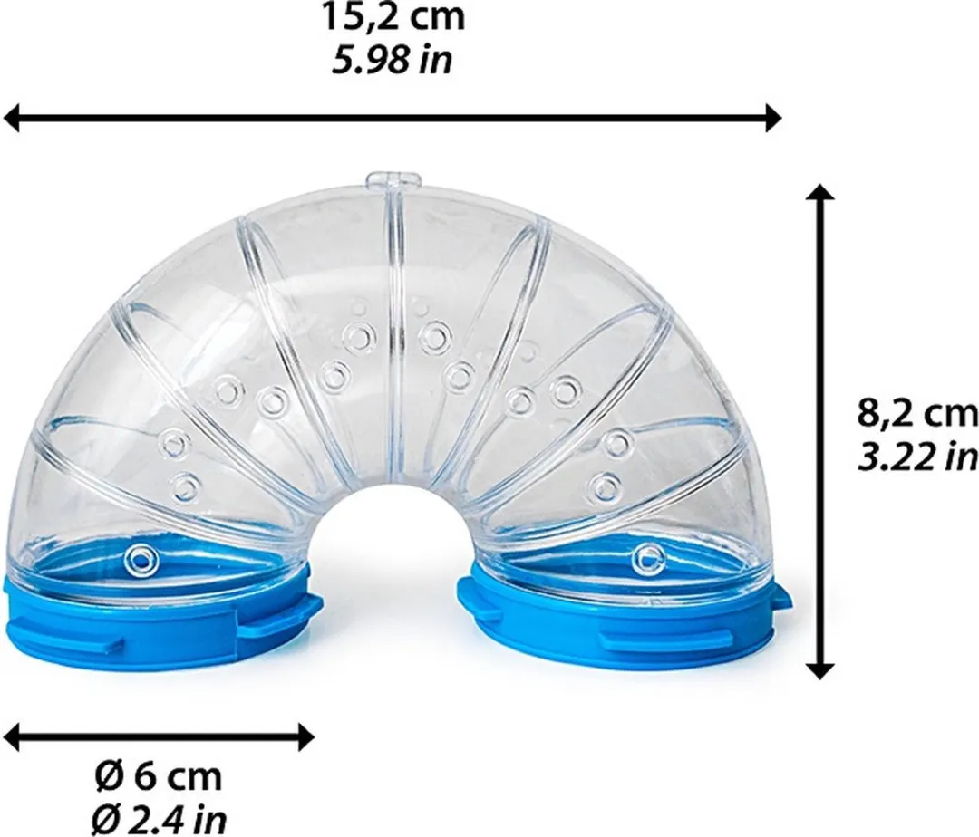 Ferplast Bocht U 180 Graden Fpi 4806 - Dierenverblijf - Ø6x15.2x8.2 cm Assorti