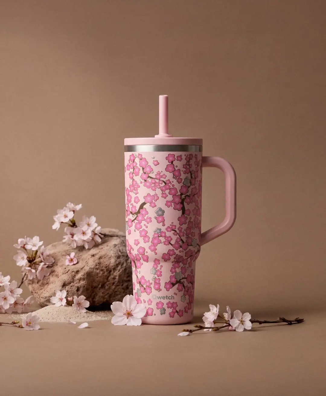 Qwetch Travel Cup Geïsoleerd dop lekvrij