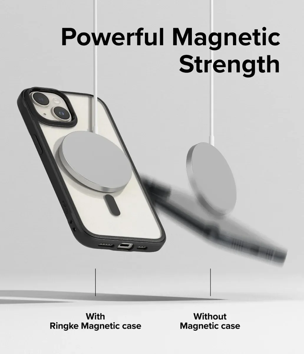 Ringke Fusion Bold Hoesje iPhone 15 MagSafe - Zwart