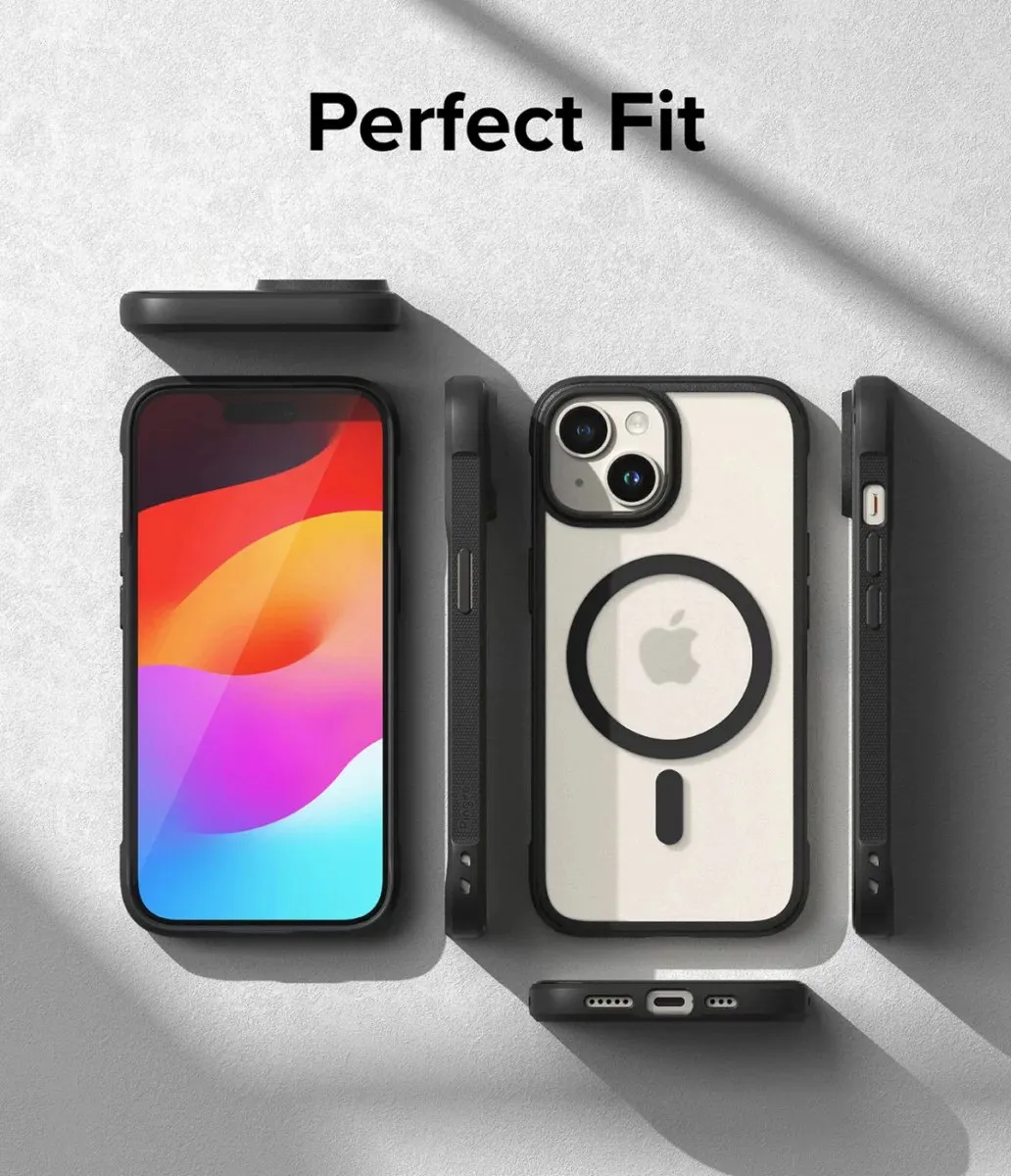 Ringke Fusion Bold Hoesje iPhone 15 MagSafe - Zwart