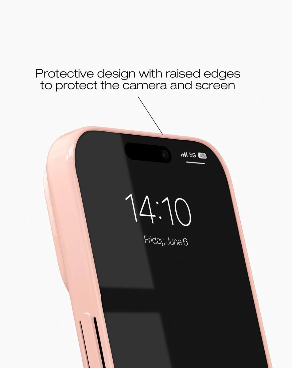 iDeal of Sweden iPhone 15 Pro Slim Case MagSafe Glossy Blush Pink - afbeelding 3 van 3