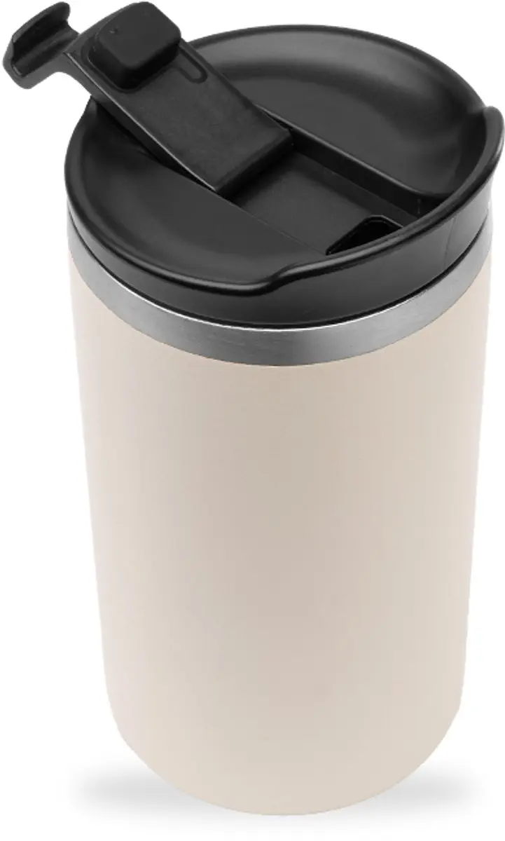Qwetch Travel mug Geïsoleerd - Matt Zand - afbeelding 3 van 3